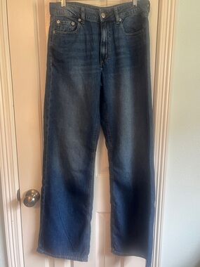 AEROSOLES Dark Blue Wide Leg Jeans